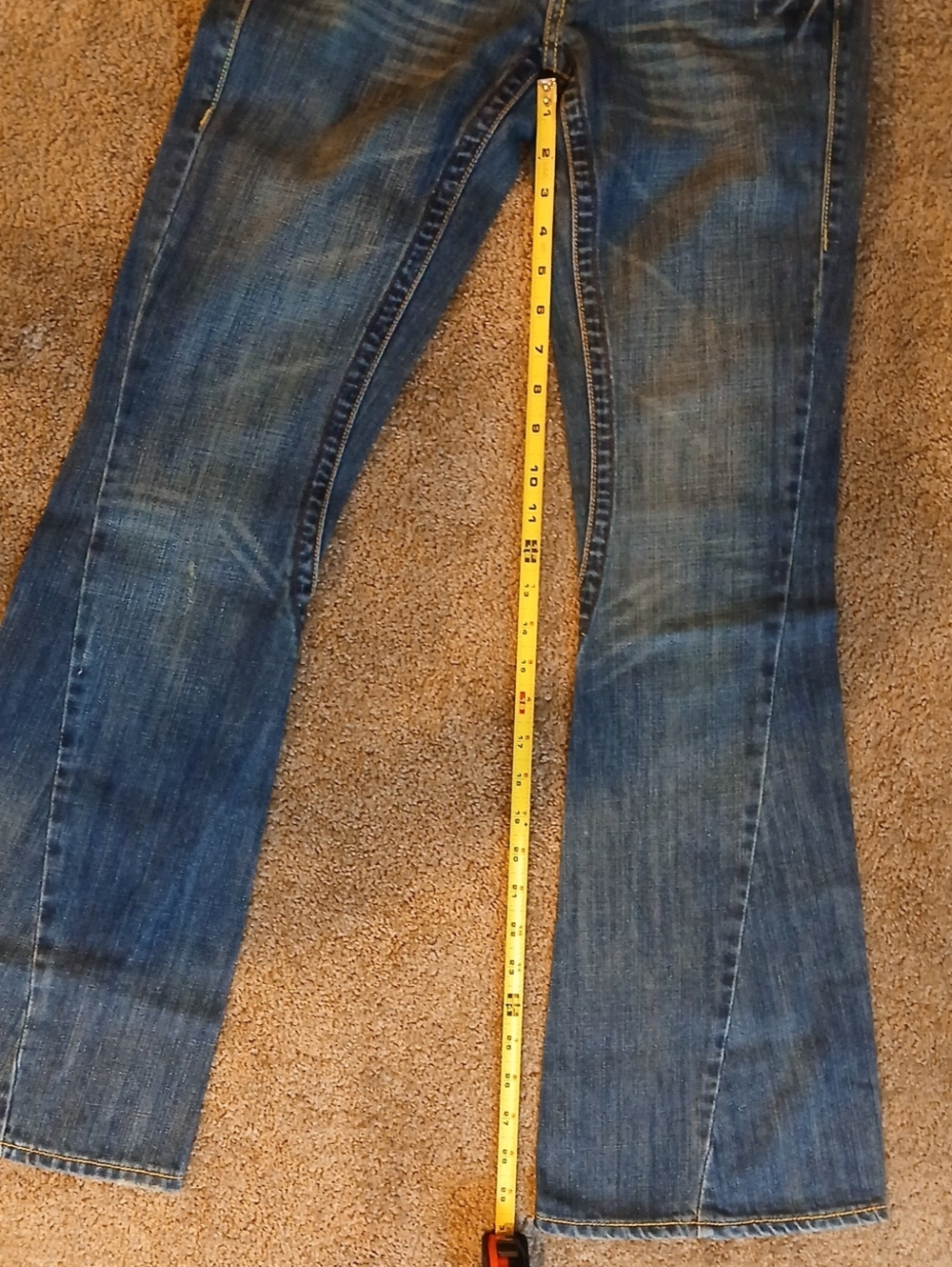 True Religion Ladie's Joey Big T "Dusty Road" Flare Leg Jeans Size:6 - Picture 12 of 16